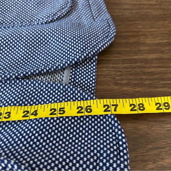 ❤️ Zara Navy Patterned Blazer 40 - Picture 10 of 11